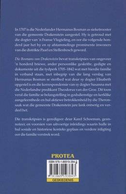 Die Bosmans Van Drakenstein - 1705-1842 (Afrikaans, Paperback)