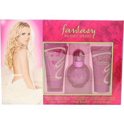 Britney Spears Fantasy Gift Set - Eau de Parfum (15ml) & Shower Gel (50ml) & Body Souffle (30ml) - P