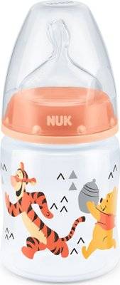 Nuk Winnie First Choice 150ml Bottle Silicone Teat (Running | Size 1)