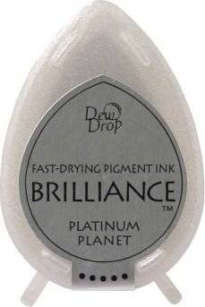 Tsukineko Brilliance Dew Drop Ink Pad - Platinum Planet