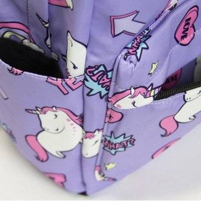 Kids Backpack (Unicorns | Light Purple)