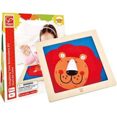Hape Embroidery Kit - Laughing Lion (21 Pieces)