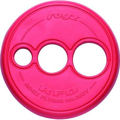 Rogz Flying Object Throwing Disc Dog Toy (Red)