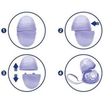 Chicco Double Soother Holder (Blue)