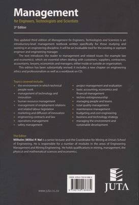 Management for engineers, technologists and scientists (Paperback, 3rd ed) Picture 2