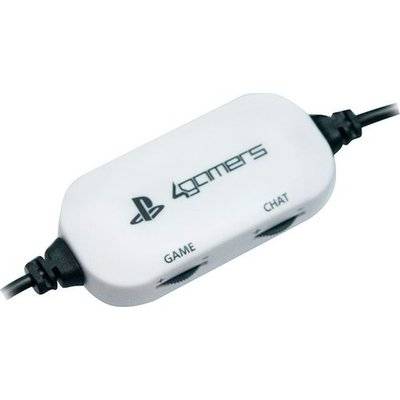 4Gamers Wired Stereo Dual Format Gaming Headset for PS4 and PS Vita (White) Picture 3