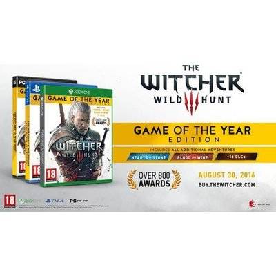 The Witcher 3 - Game Of The Year Edition (XBox One, Blu-ray disc)