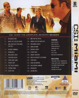 CSI: Miami - Complete Season 7 (DVD, Boxed set)