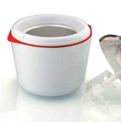 Mellerware Crema Deluxe - Plastic Ice Cream Maker (1.5L)(12W)(White)