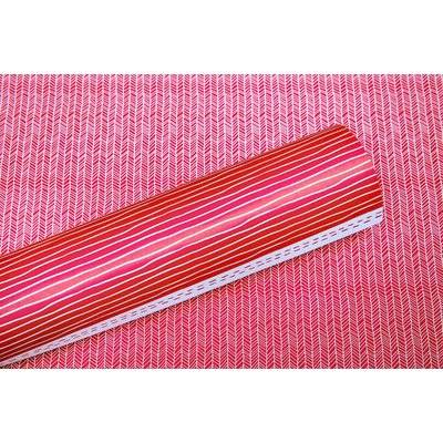 Lady Pattern Paper Basic Essentials Collection Double Sided Paper Stripey Stripes (Red Pop Design)(1