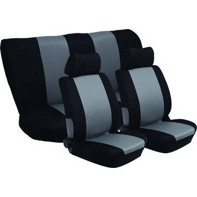 Stingray Nexus Full Car Seat Cover Set (6 Piece) (Black/Grey)
