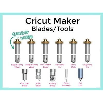 Cricut Maker Single Scoring Wheel Tip with QuickSwap Housing - Compatible with Cricut Maker / Explor