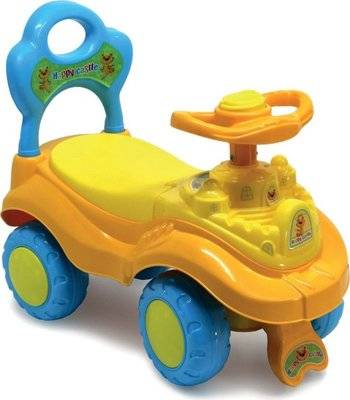 Ride-On Happy Castle Push Car with Parent Easy-Grip Picture 1
