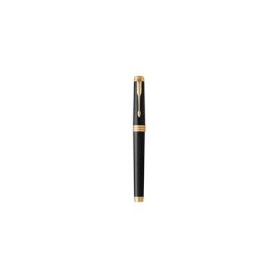 Parker Premier Fine Nib Fountain Pen (Deep Black Lacquer with Gold Trim)(Black Ink) - Presented in a