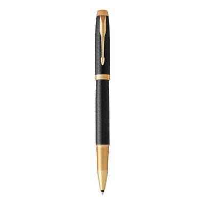 Parker IM Premium Fine Nib Rollerball Pen (Black with Gold Trim)(Black Ink) - Presented in a Gift Bo