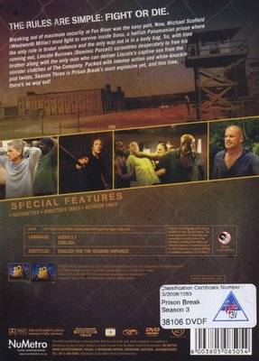 Prison Break - Season 3 (DVD, Boxed set)