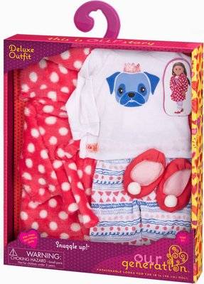 Our Generation Deluxe Pyjama Outfit- Snuggle Up!