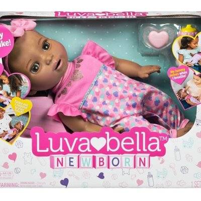 Luvabella Newborn - Dark Brown Hair Picture 1
