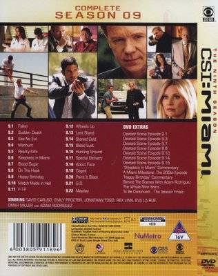 CSI Miami - Season 9 (DVD, Boxed set)