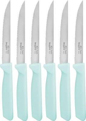 Kitchen Inspire 6-Piece Steak Knife Set (Blue)