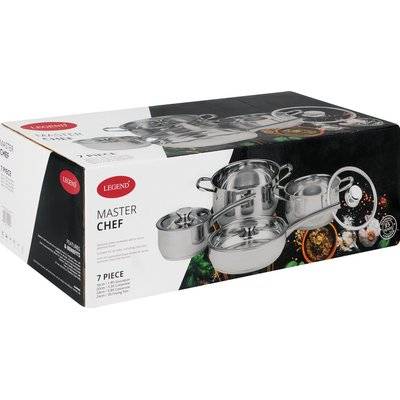 Legend Master Chef Stainless Steel Cookware (7 Piece)