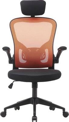 Linx Lennon High Back Mesh Chair (Orange)