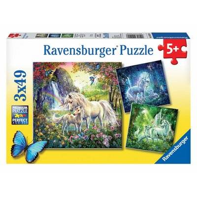 Ravensburger Beautiful Unicorns Jigsaw Puzzle (3 x 49 Pieces)