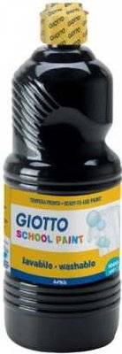 Giotto Washable Paint (1000ml)(Black)