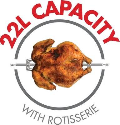 Bennett Read Air Fryer Oven With Rotisserie (22L)(Black)