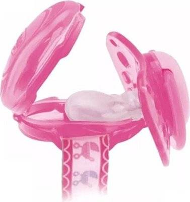 Chicco Clip with Teat Cover (Pink)