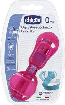 Chicco Clip with Teat Cover (Pink)