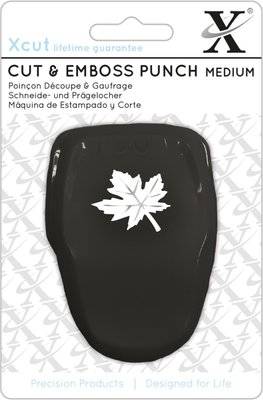 Xcut Cut & Emboss Punch (Medium) - Maple Leaf