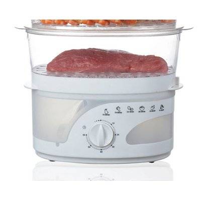 Mellerware Dim Sum - 3 Tier Plastic Food Steamer with Timer (9L)(800W)