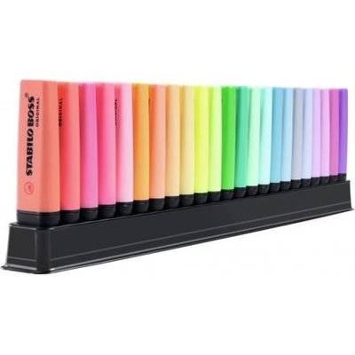 Stabilo Boss Original Highlighter Desk Set - Assorted Colours (Set of 23)