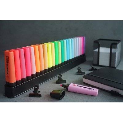 Stabilo Boss Original Highlighter Desk Set - Assorted Colours (Set of 23)