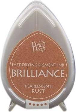 Tsukineko Brilliance Dew Drop Ink Pad - Pearlescent Rust