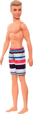 Barbie Ken Beach Doll with Striped Shorts Picture 5