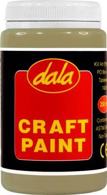 Dala Craft Paint (Waterproof)(Satin Sheer Finish)(250ml)(Tan)