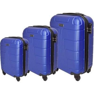 Marco Expedition 3 piece Luggage Set, High quality ABS (Blue )