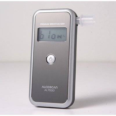 AlcoScan AL7000 Premium Breathalyser (Silver Grey)