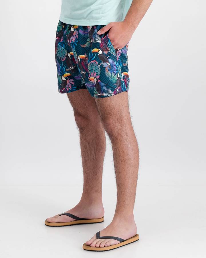 Style Mode Mens Print Board Shorts - Multi (34)
