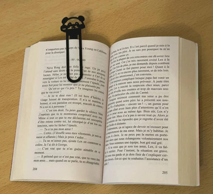 Cute Panda Bookmark - 3D Printed