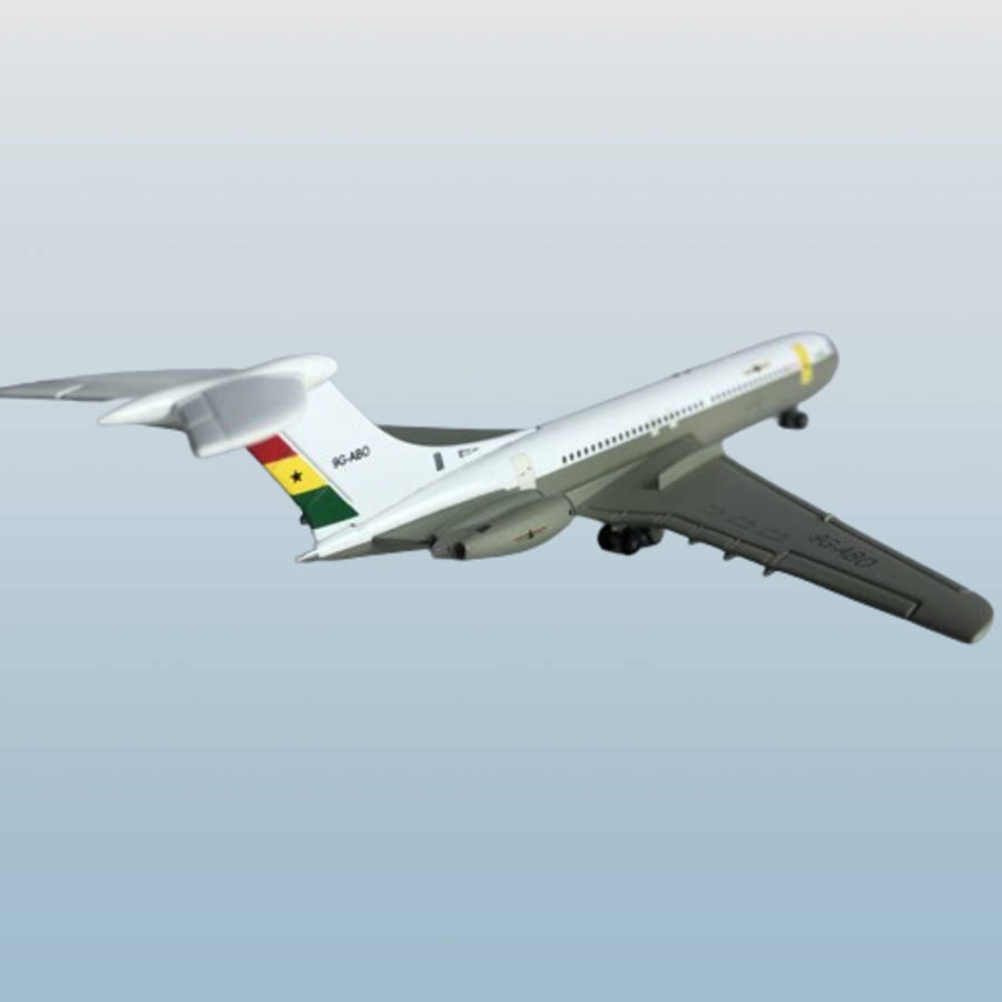 1:400 Scale, Ghana Airways, Vickers VC-10, Diecast Alloy Display Model.