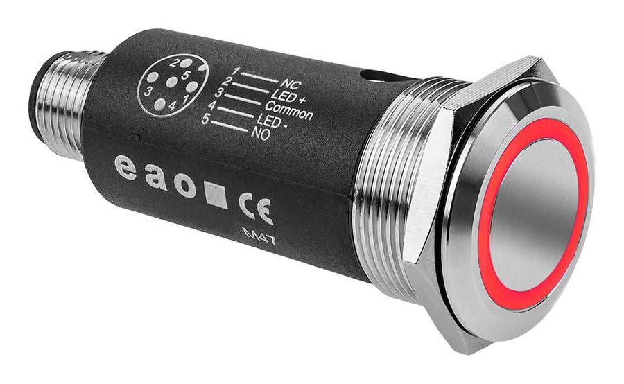 EAO (82-6657.2114) Vandal Resistant Switch, Series 82, 22 mm