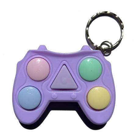 Mini Memory Development Game Console Keyring - Purple