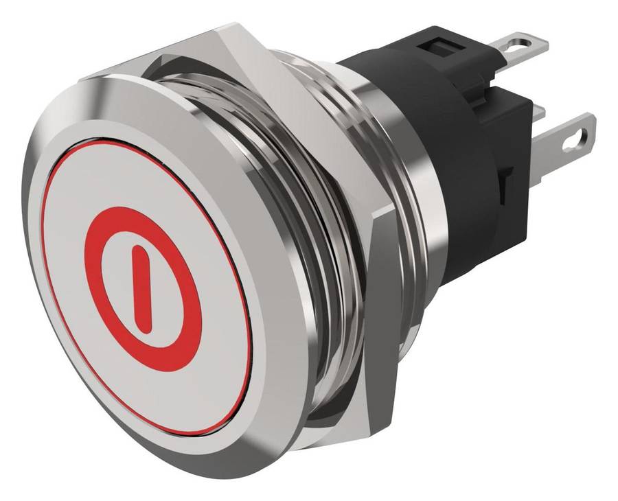 EAO (82-6151.1AA4.B001) Vandal Resistant Switch, 82 Series, 22 mm