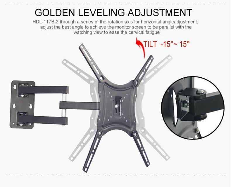 Universal Tilt TV Wall Mount Bracket For 14-55 TVs -HDL-117B-2