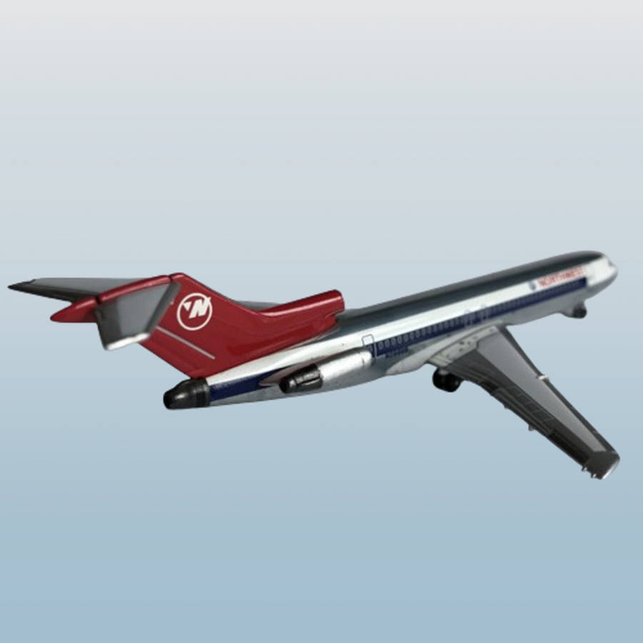 1:400 Scale, Northwest Airlines, Boeing 727, Diecast Alloy Display Model