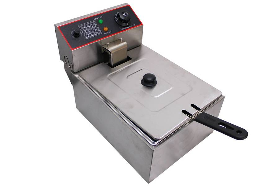 Ideal 6L Stainless Steel Single Tank Electric Fryer (PLEASE READ DESCRIPTION)
