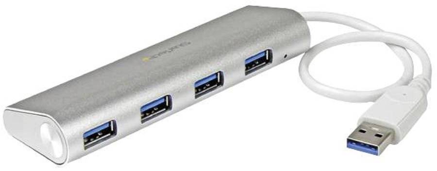 Startech (ST43004UA) Hub, USB 3.0, Bus Powered, 4 Ports
